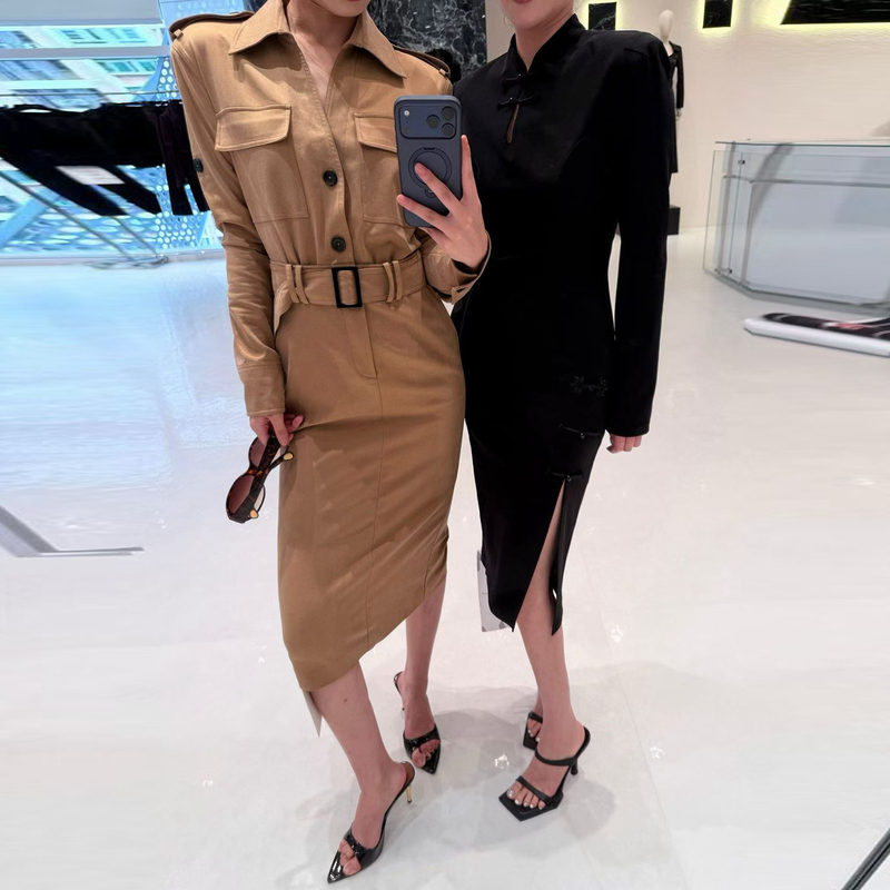 2026 Autumn/Winter New French Style Chic Workwear Trench Coat Waist-Tightening Dress 2026 Autumn/Winter New French Style Chic Workwear Trench Coat Waist-Tightening Dress