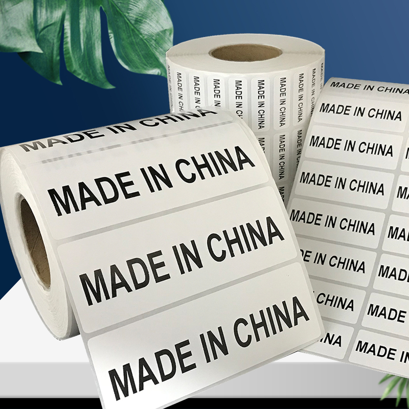 Made in China Self-Adhesive Label Made in China English Outer Box Origin Label 30X10/100X30Mm Made in China Self-Adhesive Label Made in China English Outer Box Origin Label 30X10/100X30Mm