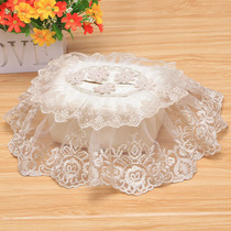 European-style tissue paper bag tissue cover tissue bag car tissue box lace fabric living room beaded embroidery storage bag