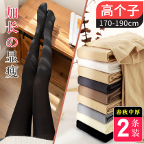 Tall black leggings womens foot 2021 new black stockings thick net Red Spring and Autumn pantyhose lengthy