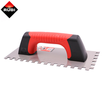 RUBI RUBI stainless steel serrated trowel plastic handle marl knife putty powder tile glue scraper scraper mud trowel