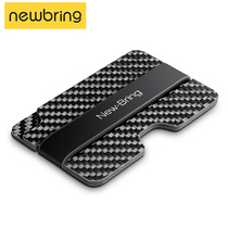 Niu Bing ultra-thin card bag male carbon fiber wallet simple anti-theft small wallet Small female credit card film bag