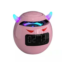 Ультра -тяжелый бас ▶ Розовый ◀ Time Alarm Clock ★ Через длительное время автономной работы ★ Большой объем ‖