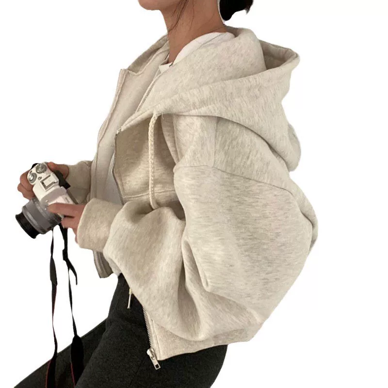 Одежда толстовка худи женские SWEATSHIRT WINTER ZIP UP JACKET