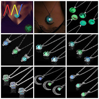 Night-luminous beads pendant ladies necklace jewelry women