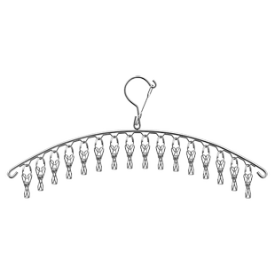 多夹子晾衣架家用不锈钢晒袜子架多功能防风内衣宿舍神器挂钩袜架