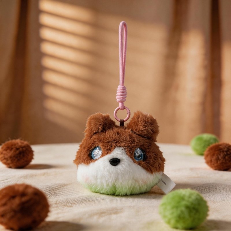 Ai Intelligent Healing Cute Husky Plush Keychain Cartoon Backpack Pendant Healing Ugly-Cute Doll Toy
