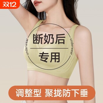 Underwear for women with big breasts, small breasts, push-up, adjustable, breast-retracting, traceless, wire-free bra, postpartum non-slip bra