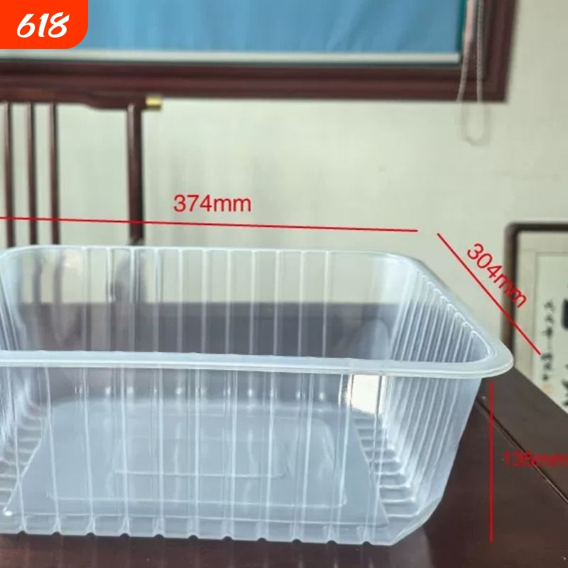 Transparent Cooked Food Takeaway Fresh-Keeping Box, Disposable Seafood Plastic Box, Rectangular Round Bowl, Cold Fresh Meat Modified Atmosphere Preservation Box Transparent Cooked Food Takeaway Fresh-Keeping Box, Disposable Seafood Plastic Box, Rectangular Round Bowl, Cold Fresh Meat Modified Atmosphere Preservation Box