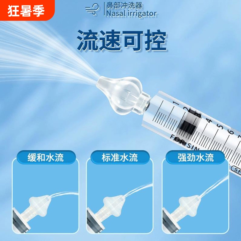 Needle-Type Baby Nasal Irrigator 10ml, Special Household Nasal Irrigator for Children and Infants