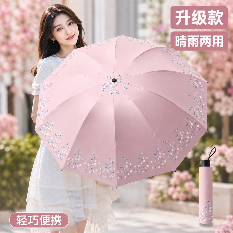 Sun Protection, Uv Protection, Sunshade, Lightweight, Compact, Portable, Foldable, Manual, Dual-Use for Women, Reinforced, Windproof Sun Protection, Uv Protection, Sunshade, Lightweight, Compact, Portable, Foldable, Manual, Dual-Use for Women, Reinforced, Windproof