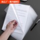 L-shaped file folder a4 single-piece clip transparent file bag file cover two pages l clip plastic office supplies thickened file bag organizer clip open insert test paper storage book examination waterproof information