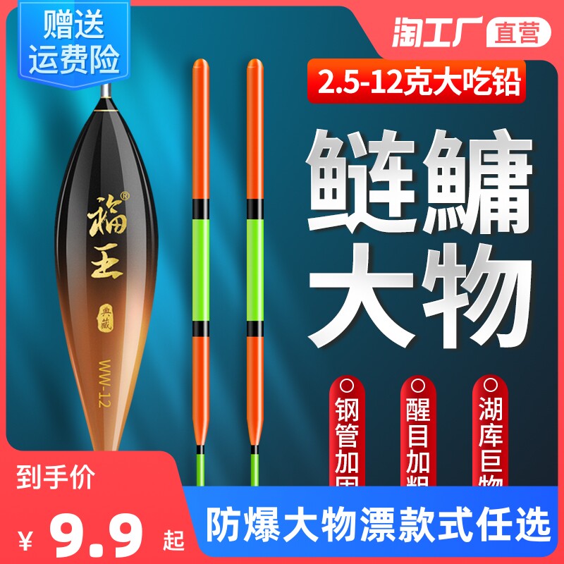 Nano Large Things Fish Drift Silver Carp Drift Eye-catching Add Coarse Tail High Sensitive Large Body Float Fishing Float Myopia Fish Drift