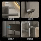 Вращающиеся стойки для полотенец для хранения туалета подвесная полка ванная комната угловые полотенца, переночные стержни, крючки, однодневные столбы