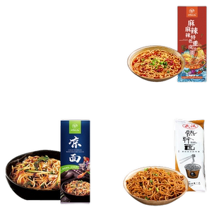 四川凉面190g*1包+重庆小面140g*1包+热干面150g*1包