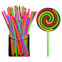 Colorful fluorescent sticks glowing and dancing childrens toys bright silver sticks stick figures luminous sticks colorful sticks