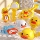 Игрушки для купания младенцев, дети, играющие в воде, маленькие желтые уточки, брызги воды, плавающие, купание младенцев, купание, плавание, мальчики и девочки, утки mini 0