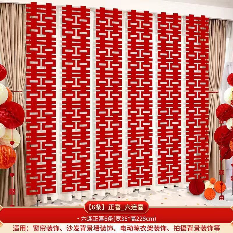 结婚立体蝴蝶双喜字大门墙贴：婚房布置新风尚，打造梦幻婚礼氛围！