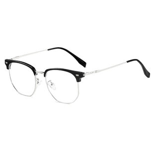 GM专业网上配镜超轻近视眼镜男款可配有度数半框防蓝光眼睛女检测