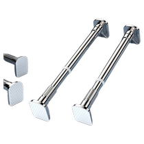 No punching telescopic rod balcony support clothes drying rack curtain rod clothes hanging rod bathroom cool clothes shower curtain clothes drying rod