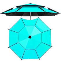 户外钓鱼伞大钓伞垂钓专用加厚黑胶可折叠防风晒遮阳雨伞2024新款