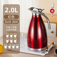 Красный термос из нержавеющей стали, нержавеющая сталь AISI 304