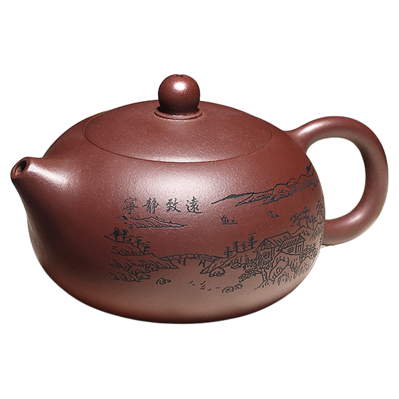 宜兴正品真紫砂壶家用大红袍西施壶纯手工全套装功夫茶壶泡茶原矿