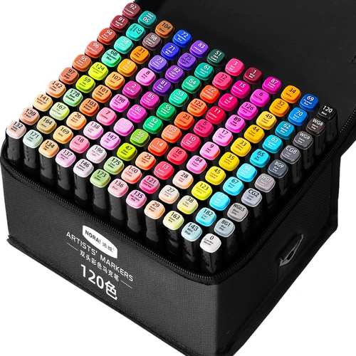 Маркер для школьников, художественная детская акварель, мелки, двусторонний комплект, быстросохнущие многоразовые цветные карандаши, чернила, кисть, 80 цветов, 48 цветов, 24 цветов, 60 цветов, 168 цветов