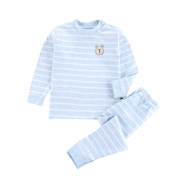 Autumn and winter colorful cotton children's home clothes and underwear set