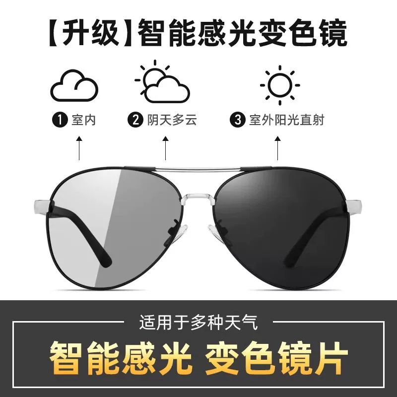 Men's glasses solar-powered, retro lens