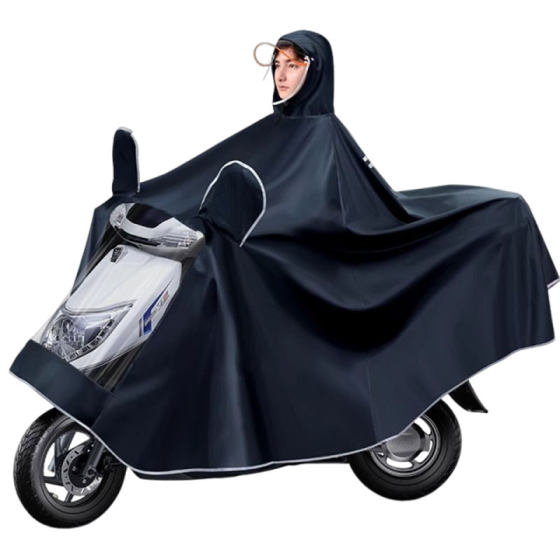 雨衣电动车加大加厚电瓶摩托单人双人男女长款全身防暴雨专用雨披