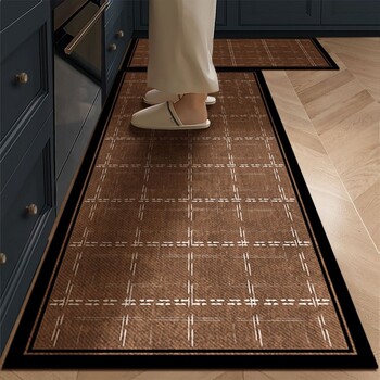 Kitchen special floor mats are light luxury and high-end wipeable non-slip floor mats. kitchen water-absorbing, oil-absorbing and stain-resistant carpets can be cut.
