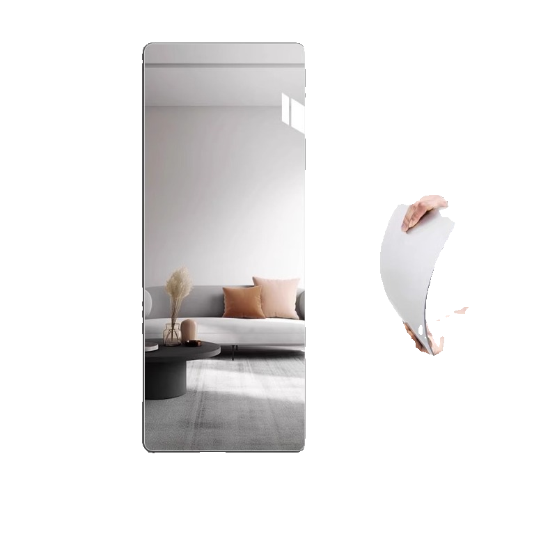Soft mirror wall sticker self-adhesive acrylic full-body dressing mirror household high definition wall sticker fitting mirror