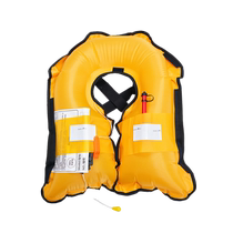 Automatic inflatable portable fishing life jacket for adults with high buoyancy and lightweight professional fishing vest for fishing boats