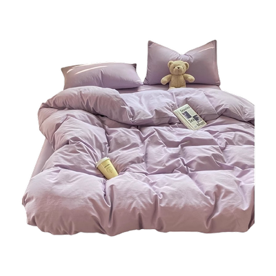 纯水洗棉磨毛床单被套学生宿舍