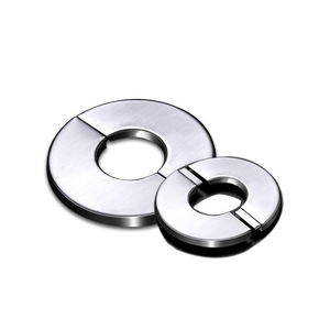 水龙头不锈钢装饰盖圆形分体盖卡扣式水管道遮挡混水阀花洒遮丑盖