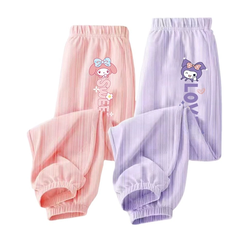 Шелковое средство от комаров, летние штаны, в западном стиле, детская одежда, в корейском стиле