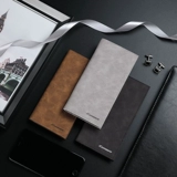 Мужской легкий и тонкий бумажник, тонкий длинный тканевый картхолдер