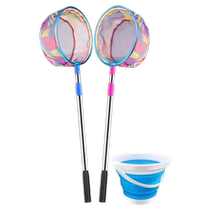 Childrens fishing net small fish copying net insect catching net pocket fishing net strong carbon retractable rod outdoor toy