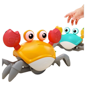 抖音新款电动感应螃蟹玩具宝宝会爬走路躲避障碍爬行儿童礼物