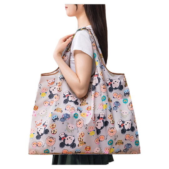 Shopping bag foldable portable supermarket large-capacity canvas bag thickened waterproof strong waterproof bag portable environmentally friendly shopping bag
