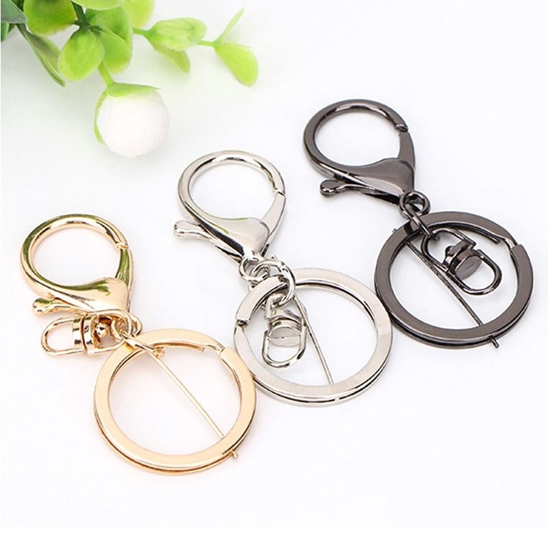 DIY Alloy Lobster Clasp Key Ring Keychain Accessories Key Chain Doll Pendant with Figure-Eight Clasp Chain Metal DIY Alloy Lobster Clasp Key Ring Keychain Accessories Key Chain Doll Pendant with Figure-Eight Clasp Chain Metal