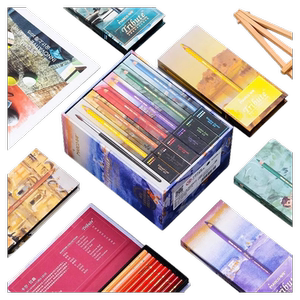 Marco马可美术设计专业人士大师系列水溶性彩色铅笔60色经典致敬艺术家收藏送礼创意珍藏礼盒专业手绘套装