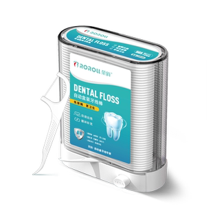 自动盒牙线家庭装超细牙签线剔牙线收纳盒牙线棒弹出随身盒装牙缝