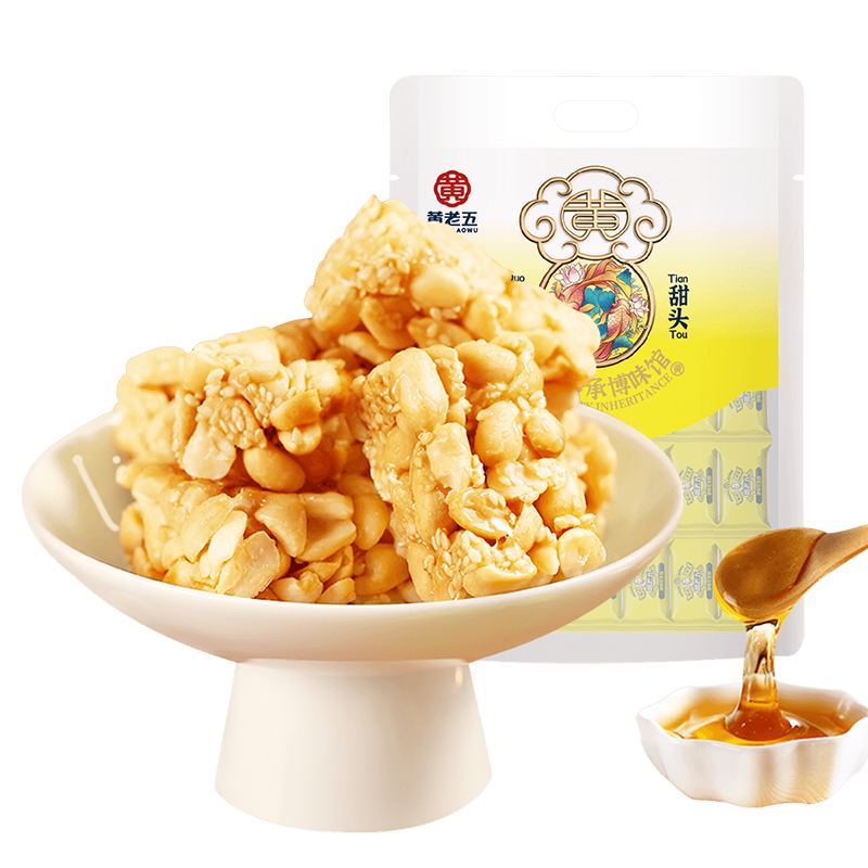 黄老五花生酥糖465g|千人回购