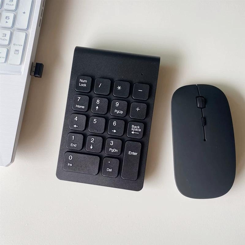 Wireless Digital Keypad Mouse Set Keycaps Financial Accounting Notebook External USB Mini Wired Portable Wireless Digital Keypad Mouse Set Keycaps Financial Accounting Notebook External USB Mini Wired Portable