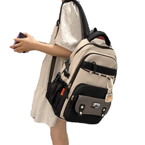 Good-looking schoolbags for high school students versatile large-capacity junior high school girls burden-reducing college students backpacks elementary school students backpacks
