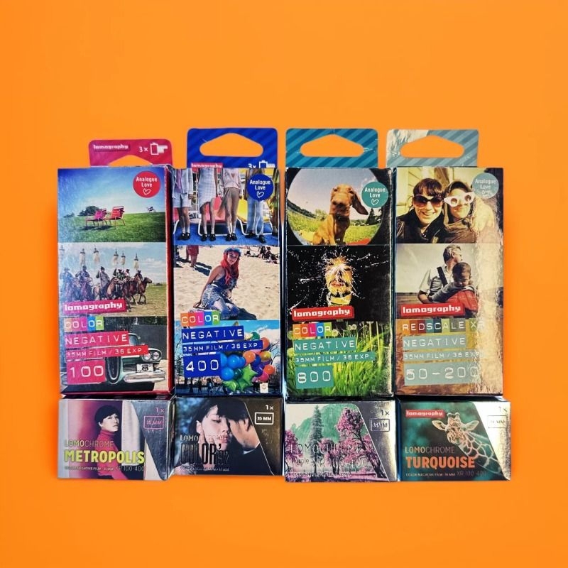 Lomo Film Lomography Warm Color Cool Color 400 Color 135 Film 6X6 Portrait 6X45 Landscape 6X7