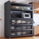 Movable dustproof sideboard