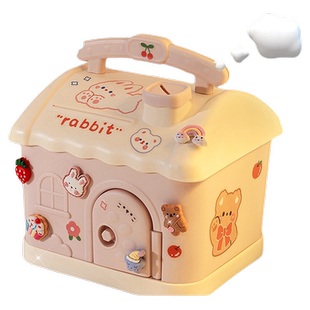 儿童存钱罐2026年新款只进不出男孩储蓄礼物女孩子卡通小房子女童